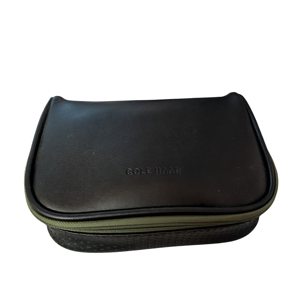 Cole Haan American Airlines First Class Amenity Kit Black Leather C.O. Bigelow